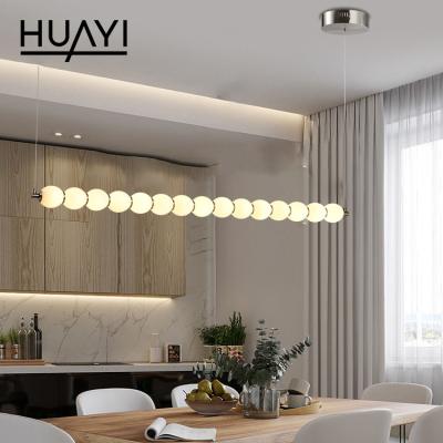 China Factory Wholesale Modern Simple Style HUAYI Bedroom 30w Living Room LED Indoor Pendant Light for sale