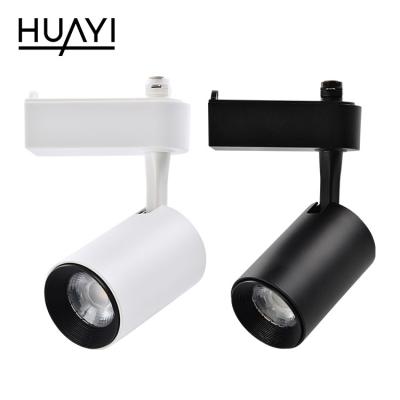 China 350Â ° HUAYI Factory Wholesale Indoor Rotation Track Projector 7w Shop Living Room Exhibition LED Track Light for sale