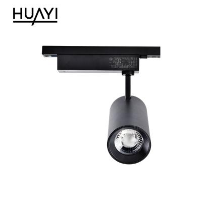 China HUAYI 20Watt 30Watt Modern Simple Style Adjustable Angle Indoor Recessed Magnetic Rail LED Track Light for sale