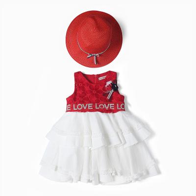 China High quality anti-static girls dresses sleeveless dresses kids boutique party dance dresses for sale