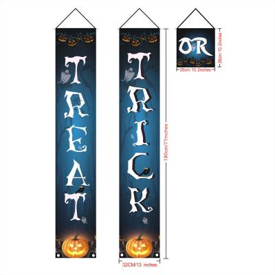 China Oxford cloth halloween wall and door decoration Halloween couplets hanging for sale