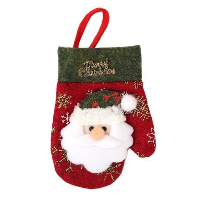 China Cloth santa claus Christmas decorations culterly table decorations; for sale