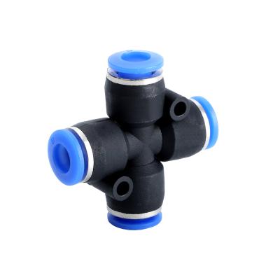 China PZA Cross Four Way Connector Plug Tracheal Quick Connector PZA for sale