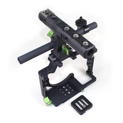 China Lanparte High Quality Black Color Aluminum Metal Camera Cage With Hand Camera Cage Top Rig For Sony A7S Series for sale