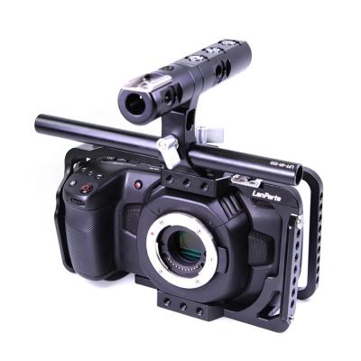 China Hollow Design LanParte Blackmagic Pocket Cinema Camera 6K/4K Protective Cage With T5 SSD Holder for sale