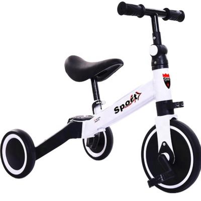 China Toddler Tricycle 3 Wheel Steel Baby Checked Kids Balance Bike No Pedal Ride On Toy Bike for sale