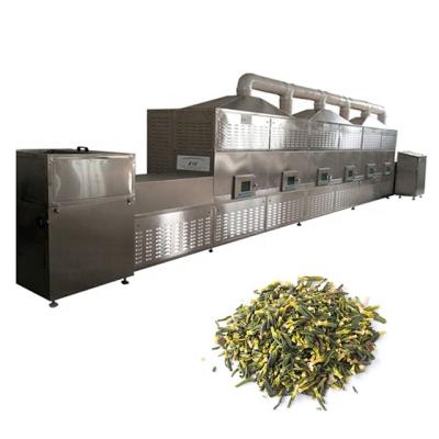 China High Efficiency Industrial Conveyor Belt Tunnel Type Microwave Drying Sterilization Machine For Herbs for sale