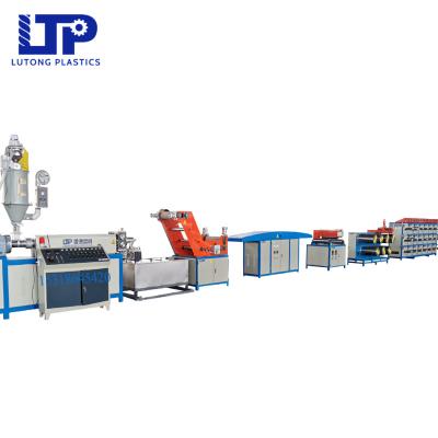 China Plastic Film Rope Making Machine Wrapping Press Twist Production Line Twine Ball Rope Slit Tear Film Flat Story Machine for sale