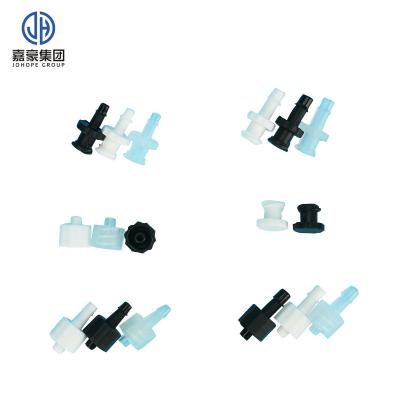 China Inkjet Printing Plastic Way Hose Connectors For Flexible Silicone Tubing Ink Tube Connector for sale