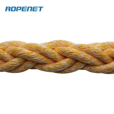 China ROPENET Mooring and Towing Customized in Polypropylene Floating or Sunken Polyester Mixed Ropes Mooring Hawser 56mm for sale