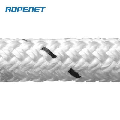 China Towing Rope ROPENET 48MM High Tenacity Polyester Double Braid Rope Marine Towing Rope for sale