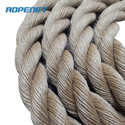 China ROPENET 3Strands Mooring And Towing Twisted Ropes PE Rope To Board 40mm for sale