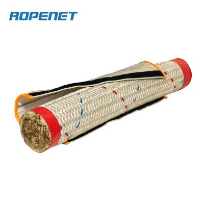 China Mooring line. Tow Line Factory Customize Certificated Polyester Cover HMPE Core Mooring Deep Water Mooring Rope for sale