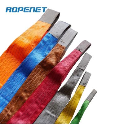 China ROPENET Heavy Lifting Polyester Webbing Sling CE Certification for sale