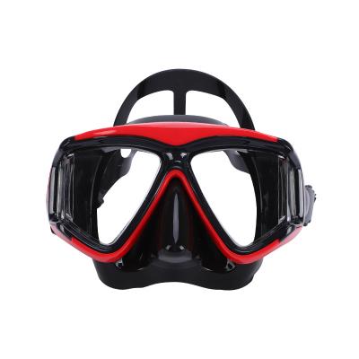 China Diving Diving Mask Three Windows Mask Tempered Glass 3 Lens Wide Eyewear Goggles for sale