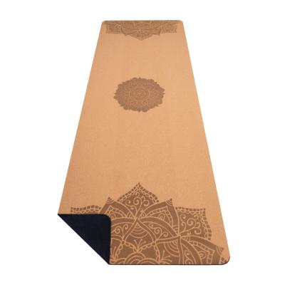 China Durable Eco-Friendly Cork Yoga Mat No-Slip Fitness Mat and Workout Mat for Pilates and Stretching Exercise for sale