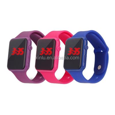 China Water Resistant Digital Movement Silicone Led Watch Living Water Proof Led Watch for sale