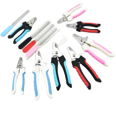 China Free Sample Viable Pet Nail Clippers Cutter Scissors Set Stainless Steel Professional Grooming Dog Nail Clippers Clippers for sale