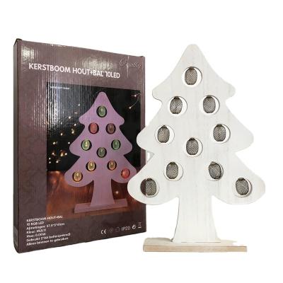 China Wooden LED Christmas Tree Light for sale