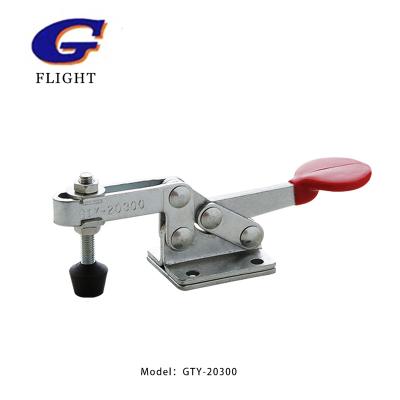 China Metallurgical Woodworking Clamps 77lbf 35kgf Galvanized Toggle Clamp Horizontal Locking Type 20300 for sale