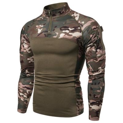 China Mege Anti-UV Camouflage ACU Multicam Assault Shirt Combat Clothing T-shirt Army USMC Long Sleeve Tactical Military Army Tight Suit for sale