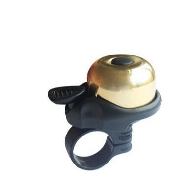 China Mini Bell Tone Sound Handlebars Retro Great Outdoor Portable Recycling Gear Gold Mountain Bicycle Fashionable Brass Duo Bell for sale