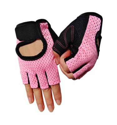 China Non-slip Workout Professional Women Men Weightlifting Gloves Gym Fitness Half Finger Hand Protector for sale