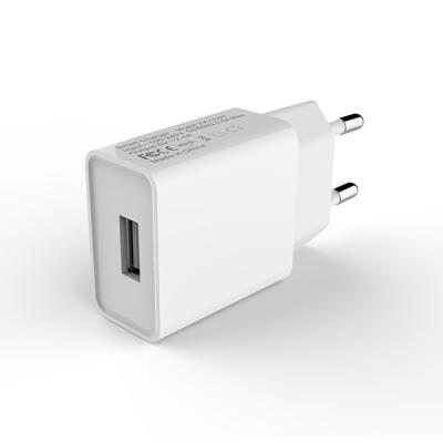 China Mobile Phone Factory Price 12W/5V/2.4A USB One Port Travel Smart Charger For All Mobile Phone for sale