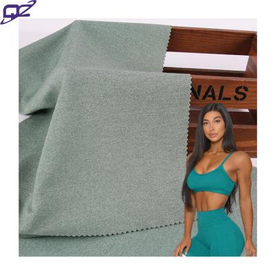 China Cationic Single Weft 96/4 Anti Pill Polyester Spandex Stretch Knit Interlock Fabric For Women Gym Fitness Sports Bra Vest Swimwear Gaiters for sale