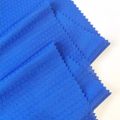 China Pure Simple Wicking Jacquard Mesh Fabric Dyed Sports Mesh 100% Polyester Knitted Fabric For Sportswear for sale