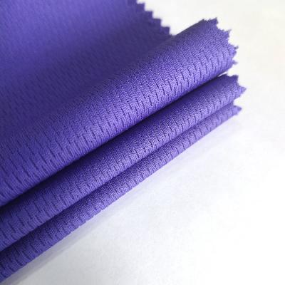 China 100D Memory Double Bird Eye Fabric Mesh Fabric 100% Polyester Knit Fabric For Summer Clothes Sports for sale