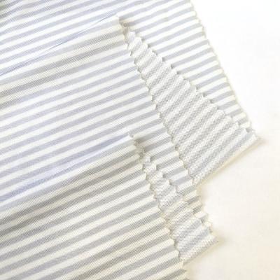 China Anti Pill Yarn Dyed Stripes Jersey Fabric 75D 100% Polyester Knitted Jersey Fabric For Shirts for sale