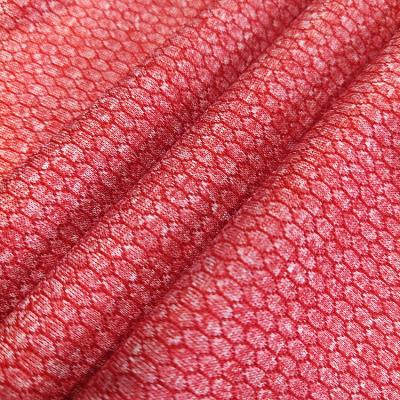 China Memory Plain Dyed Jacquard Jersey Fabric Cationic 100% Polyester Tank Top Fabric Knit For T Shirts And Casual Dress for sale