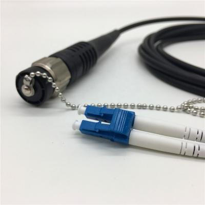 China Outdoor Outdoor Waterproof Connector LC - Odc 2 Cores Tactical Fiber Optic Patch Cable for sale