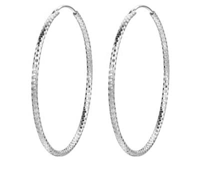 China Hotest Selling CLASSIC Big Circle 925 Sterling Silver Earrings For Gift for sale