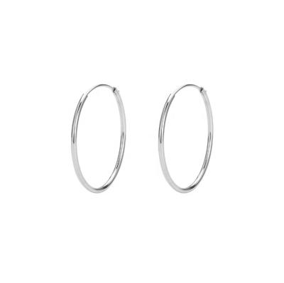 China Classic Big Circle CLASSIQUE 925 Sterling Silver Earrings for Ladies for sale