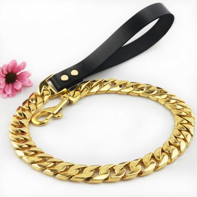 China High Polish Heavy Duty Hiphop Stainless Steel Dog Chain For Pit Bull for sale