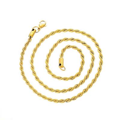 China TRENDY Popular Necklace Stainless Steel Rope Chain For Men And Women for sale