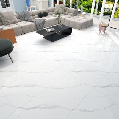 China Glazed Metallic White Porcelain Tiles Living Room Porcelanato Chino Tipo Italiano Tiles 60x120 for sale