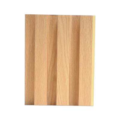 China POGOR Modern Interior Decorative PVC Wall Panel Slat Wooden Wall Panels Bedroom Decoration for sale