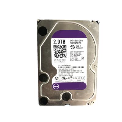 China Hdd 3.5 Inch 2TB Used External Hard Disk SATA Hard Drive Purple For Cctv for sale