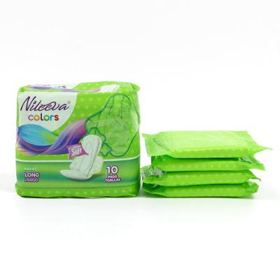 China Best Quality Cotton Anion Chip Organic Feminine Hygiene Bamboo Super Absorbent Sanitary Napkins Wing Lady Pad for sale