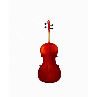 China Impeccable Medium Grade 4/4 Quality Flamed Handmade Professional Cello for sale