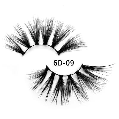 China Wholesale 6 Pairs Natural Factory Long Lashes Faux 3D Mink Lashes Eyelash Handmade Thick Curly Eyelash 100% Nature for sale