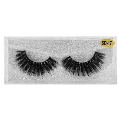 China 1 Pairs Hot Selling Natural Mink False Eyelash 25MM 5D 100% Nature Faux Curly Thick Curly Custom Hand Made Long Eyelash for sale