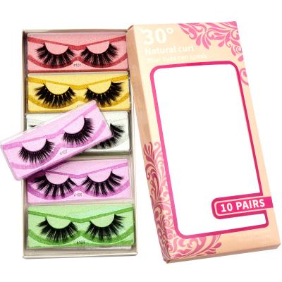 China Natural Long 1 Pairs Thick Curly Eyelash 25MM 3D Hand Made Custom Eyelash 100% Full Lashes Nature Strip for sale