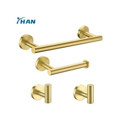 China Sustainable Wholesale low price stainless steel hotel rack toilet towel bar Bathroom Hardware Accessories Set for sale