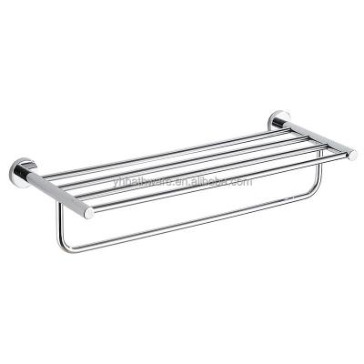 China FIXING TOWEL RACK Modern Sanitary Bath fittings 304 stainless steel wall mounted bathroom towel racks for hotel project for sale