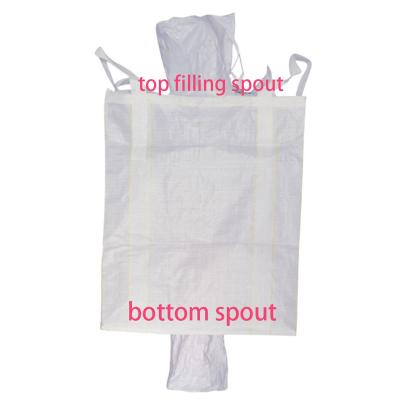 China 100% virgin polypropylene FIBC bulk ton bag 1000kg big bulk jumbo bags for sale