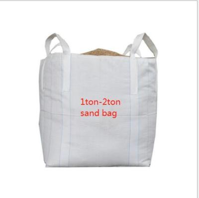 China High quality big sand bag 1000kg 1500kg 2000kg PP woven super sack big bulk bag jumbo bag FIBC for sand for sale